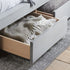 Hope Fabric Bed Grey Velvet